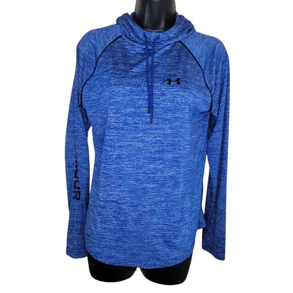 Under Armour Ua Velocity Woodmark Hoodie Pullover Medium Royal Blue - Picture 1 of 7